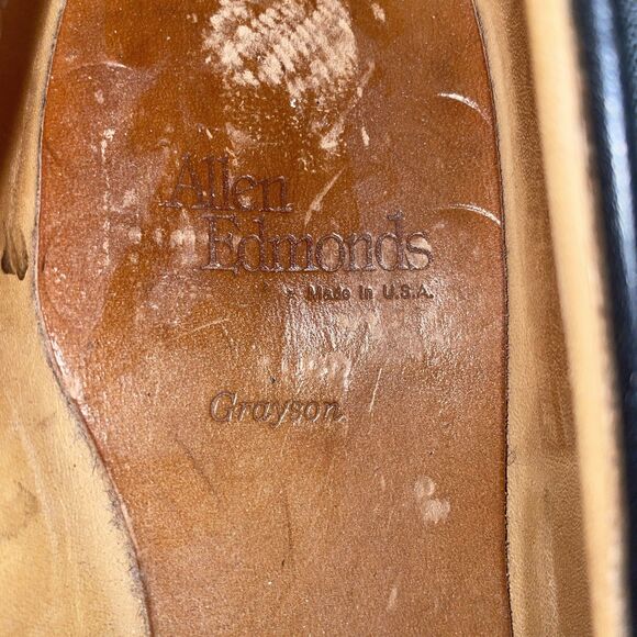 Allen Edmonds Grayson Men’s Dress Loafers Sz 11 B Brown Leather Business Formal - Picture 2 of 12